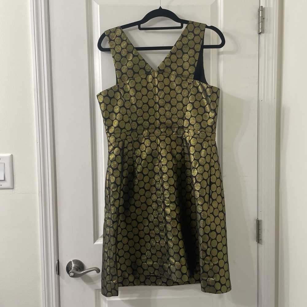 Gold polka dot J.Crew dress - image 5