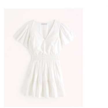 Smocked Waist Tiered Mini Dress - image 1