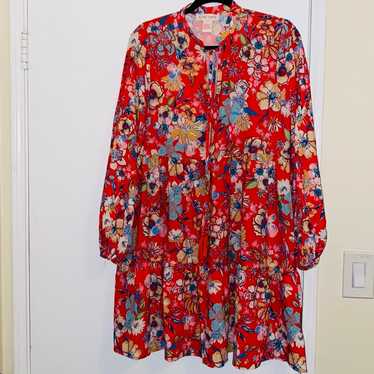 Flying Tomato red floral dress