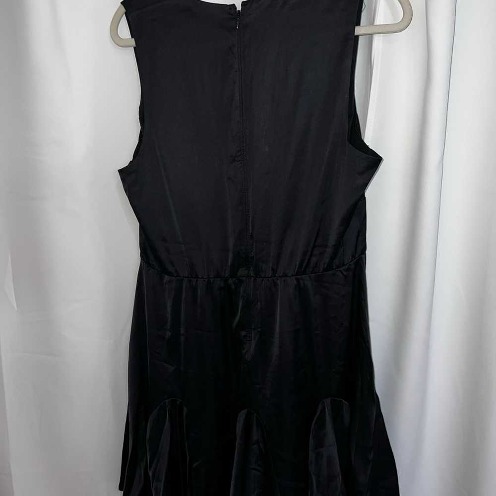 Black satin Abercombie Dress - image 4