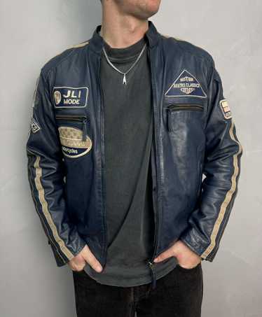 Leather Jacket × MOTO × Racing Vintage Y2K DIESEL… - image 1