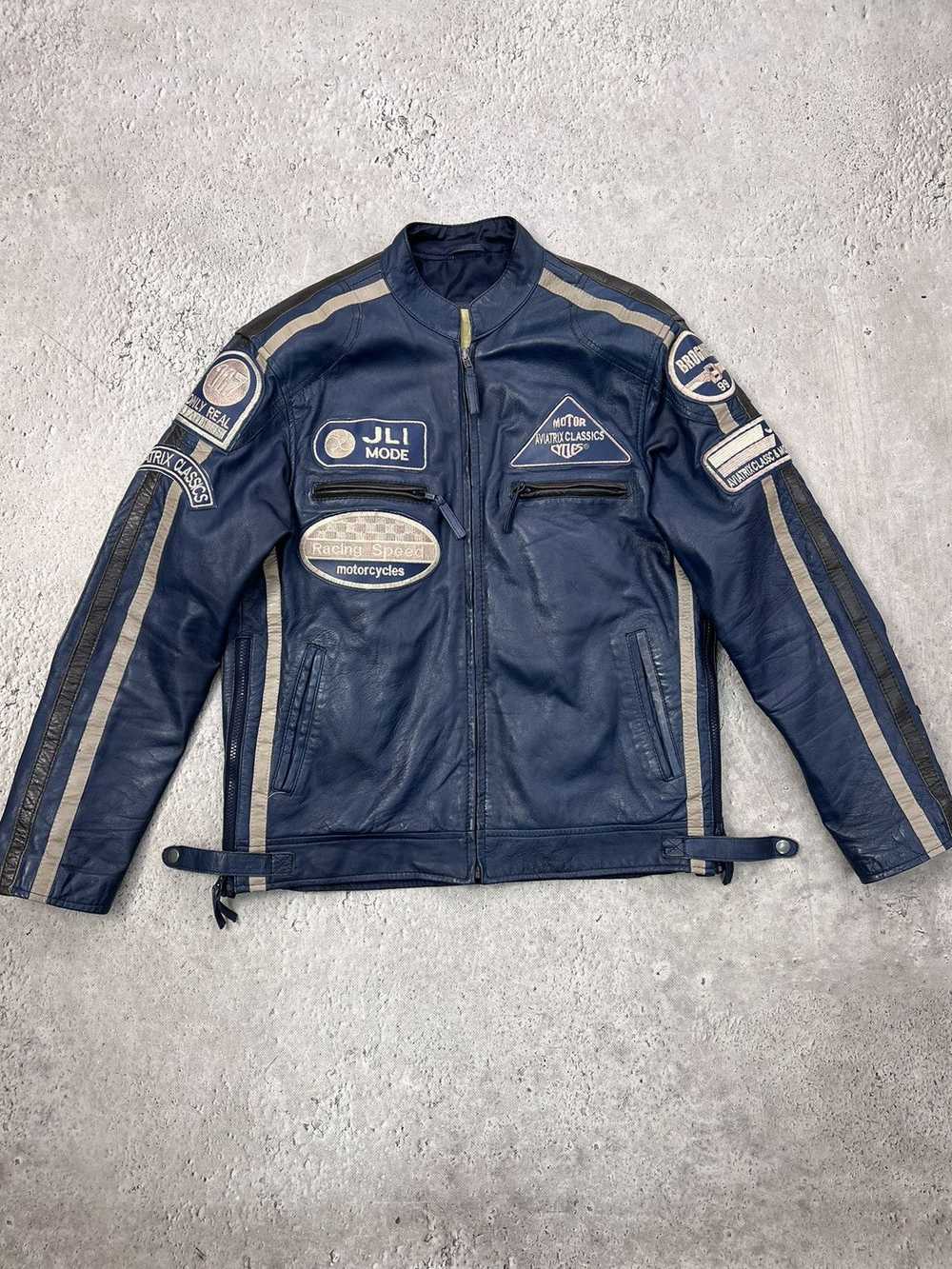 Leather Jacket × MOTO × Racing Vintage Y2K DIESEL… - image 2