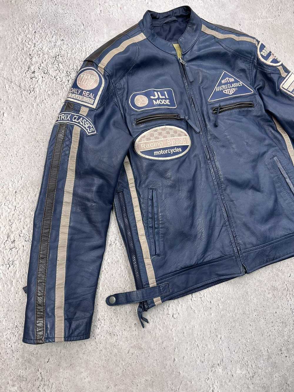 Leather Jacket × MOTO × Racing Vintage Y2K DIESEL… - image 3