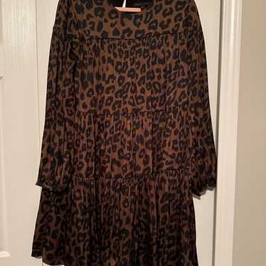 Banana Republic Leopard Dress sz L