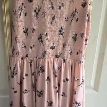 Long pink floral Melloday dress