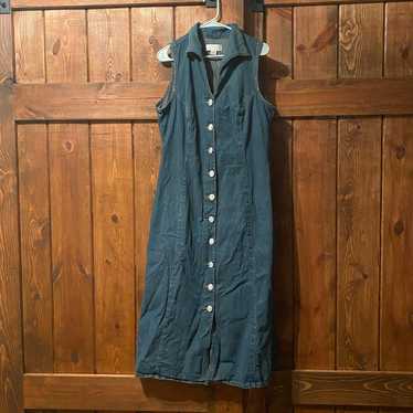 CJ Banks Denim Maxi Dress