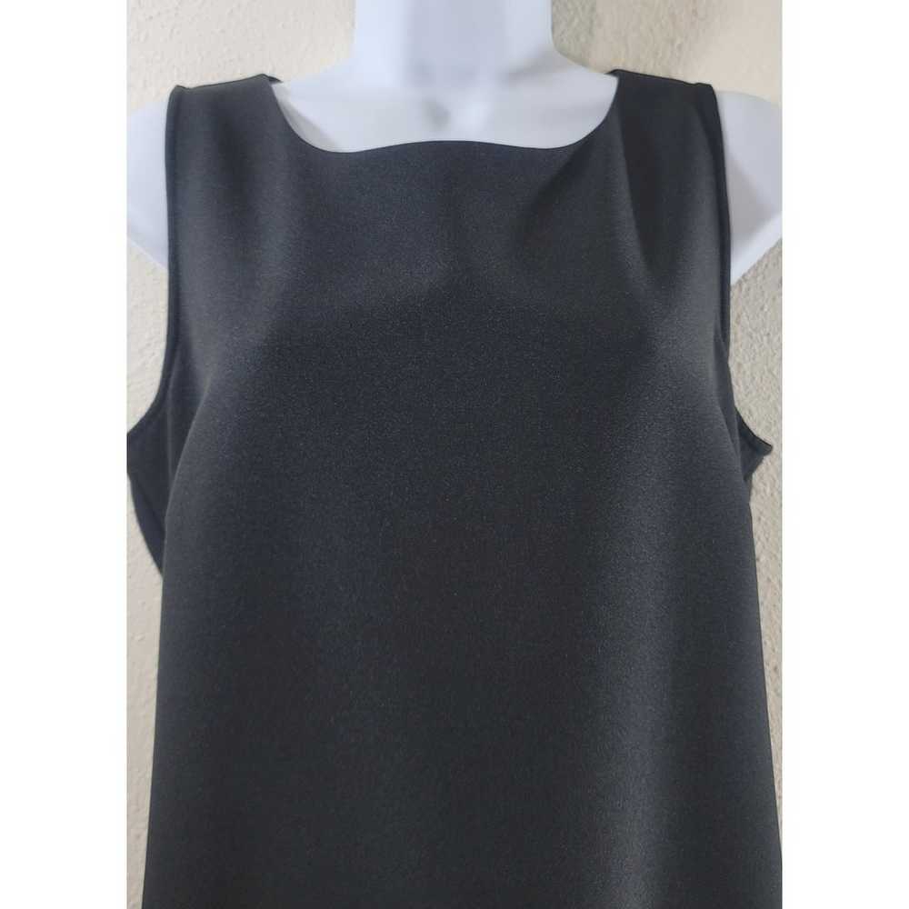 HBS Collection Black Sheath Sleeveless Dress 12 L… - image 2