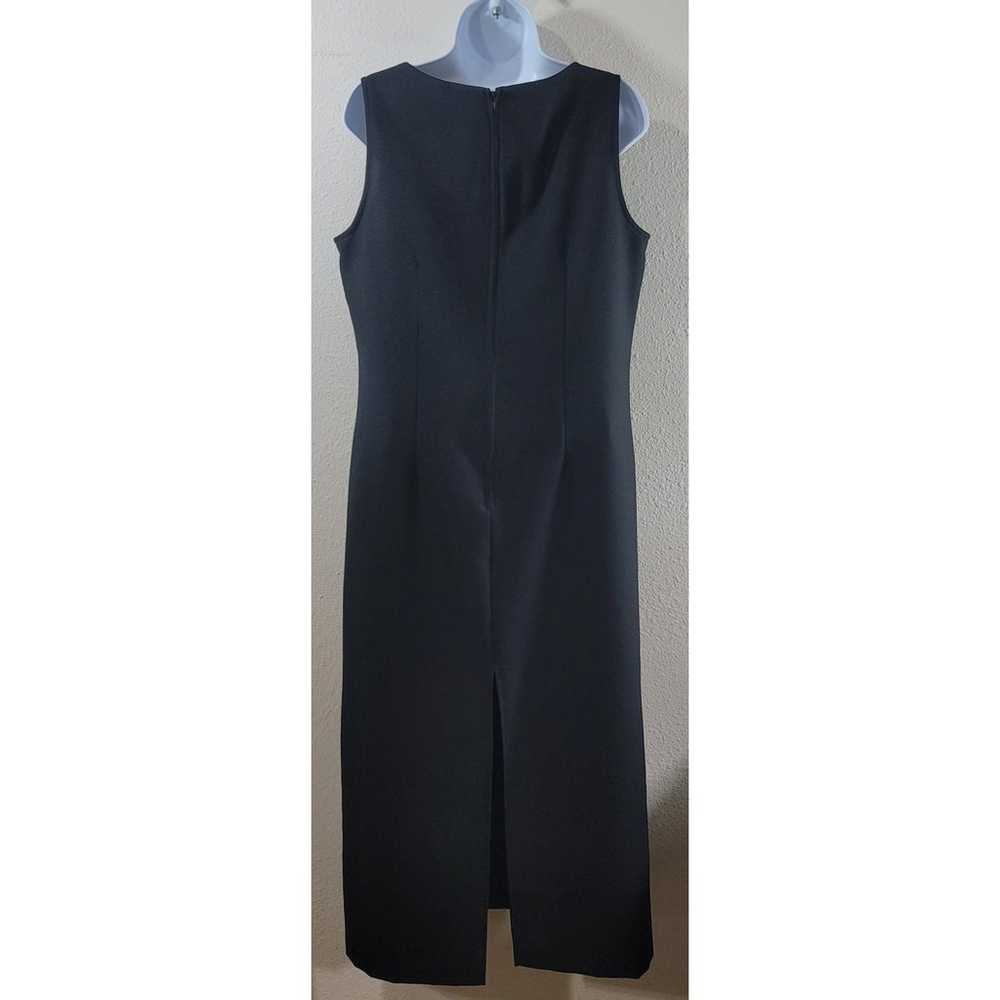 HBS Collection Black Sheath Sleeveless Dress 12 L… - image 3