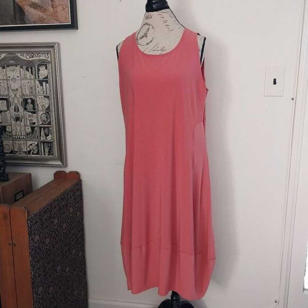 Marla Wynne Dress Balloon Semi Maxi Coral Tank To… - image 1