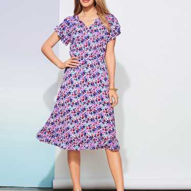 Paradise Floral Popover Dress by Talbots