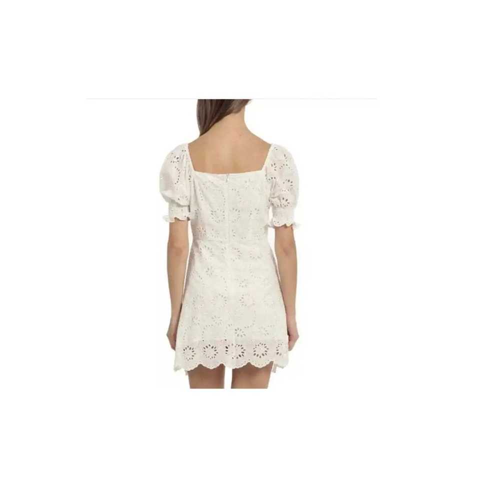 7 FOR ALL MANKIND EYELET PUFF SLEEVES WHITE SUMME… - image 2