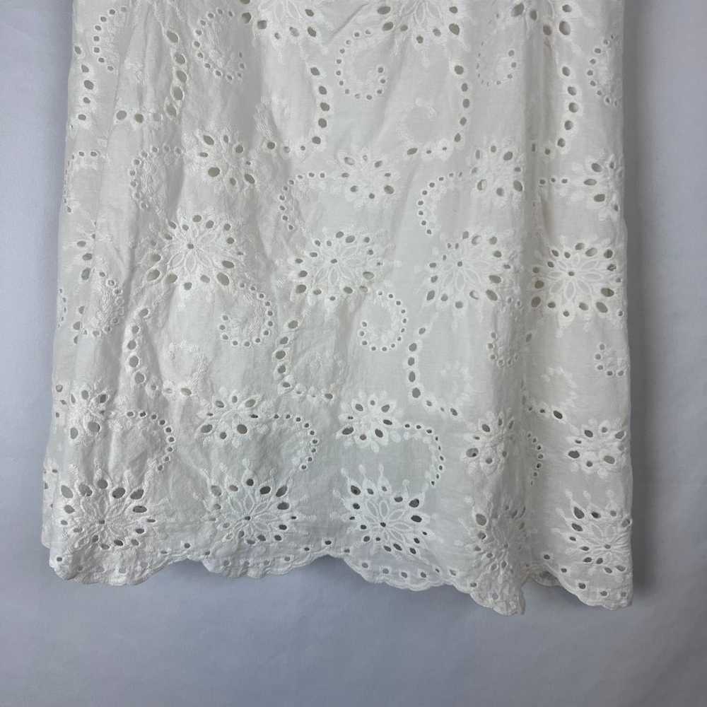 7 FOR ALL MANKIND EYELET PUFF SLEEVES WHITE SUMME… - image 5