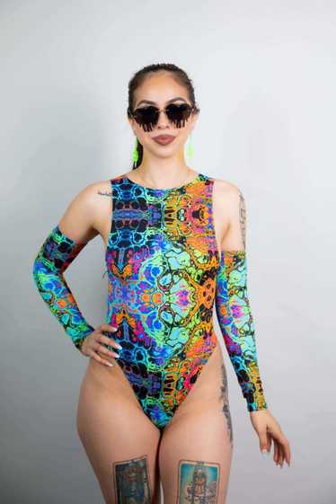 Freedom Rave Wear Lucidity Sideboob Bodysuit