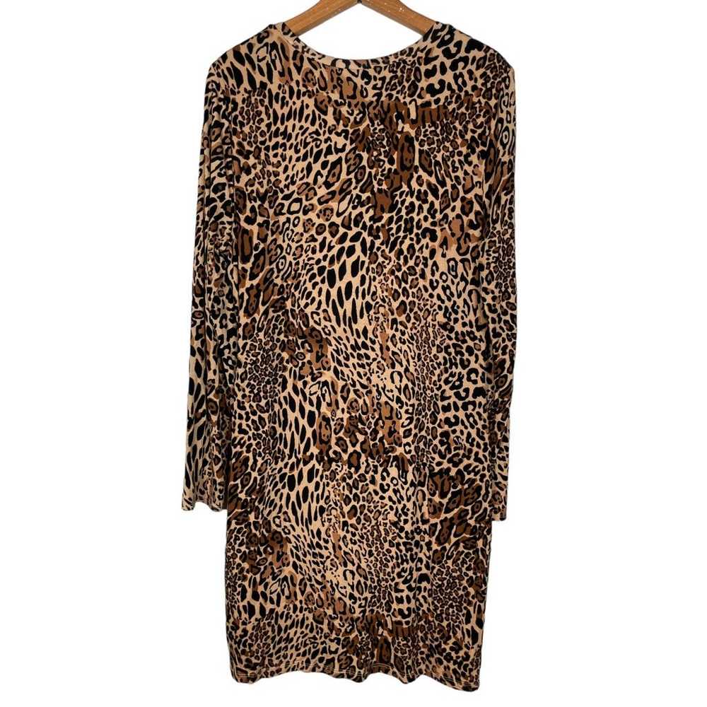 BAR III Cheetah-Print Long-Sleeve Bodycon Dress  … - image 4