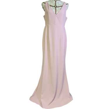 Lulus blush pink v-neck formal maxi dress DE22006A