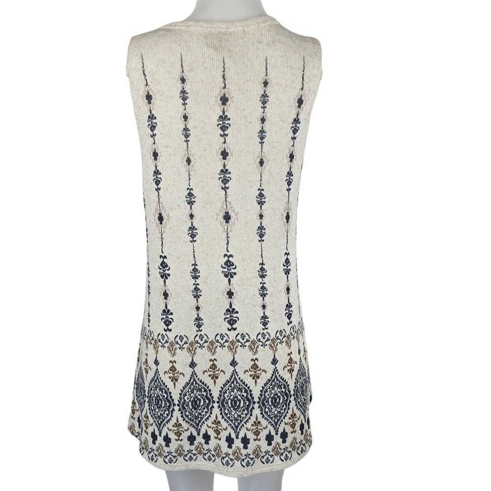 Vocal Tan Blue Studded Chrystal Tunic Sleeveless … - image 4