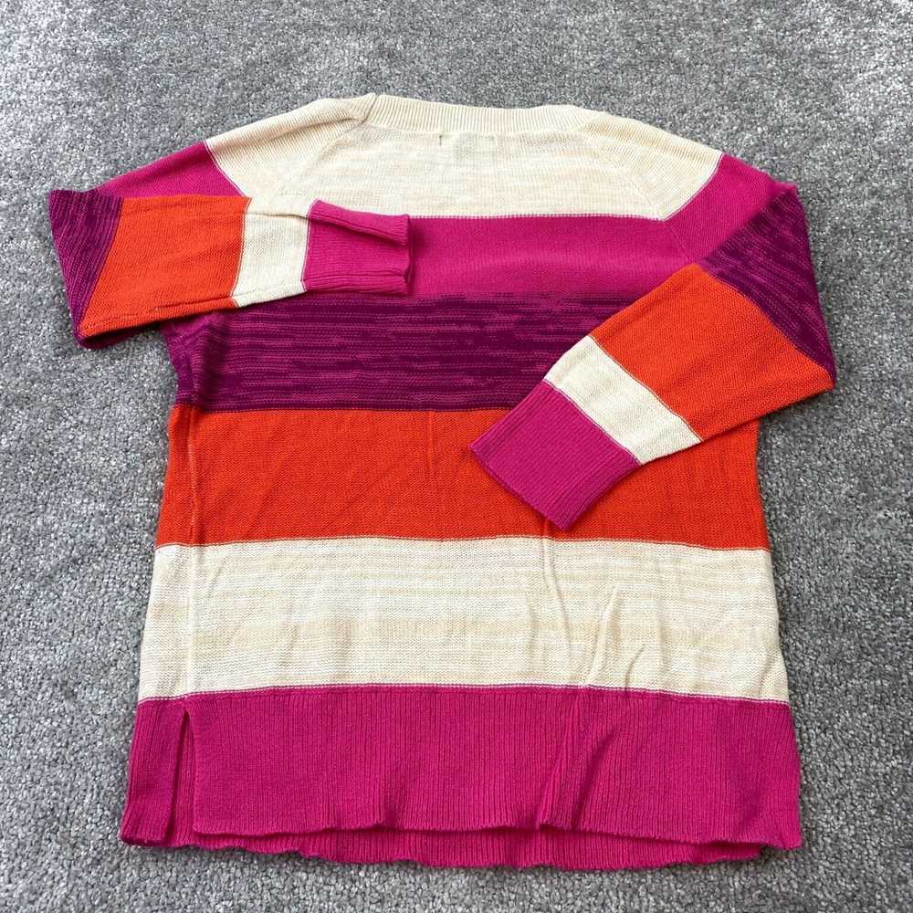 Gap Multicolor Striped Crew Neck Long Sleeve Knit… - image 4