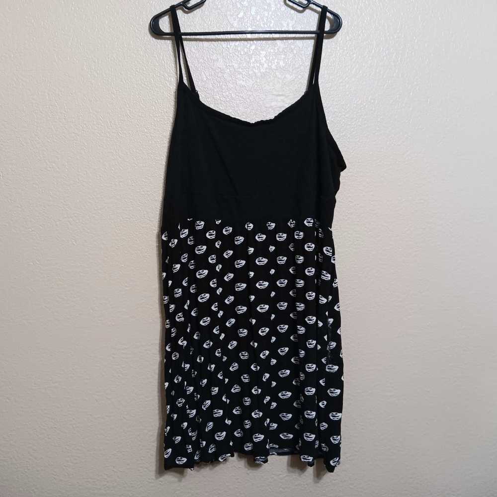 Torrid Black White Lips Dress - image 2