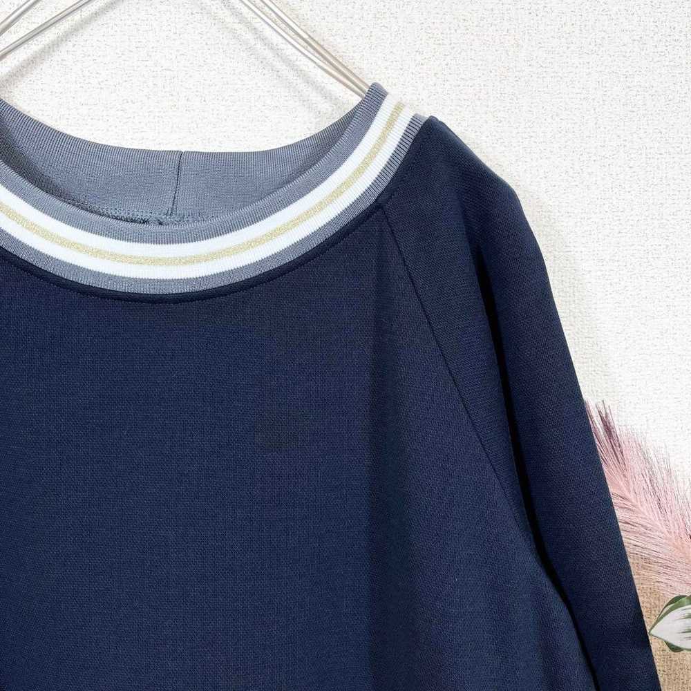 Zelal★ One Piece Large Size 3L Navy Casual Autumn… - image 5