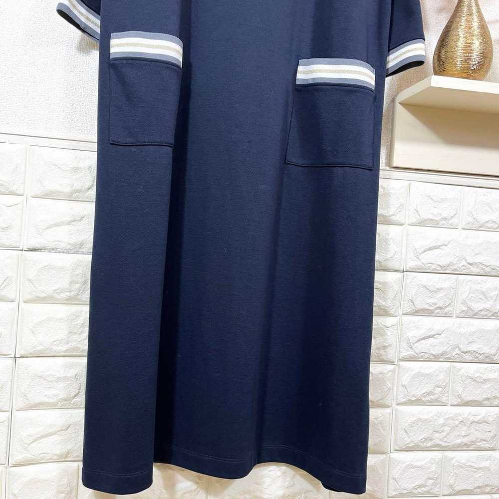 Zelal★ One Piece Large Size 3L Navy Casual Autumn… - image 6