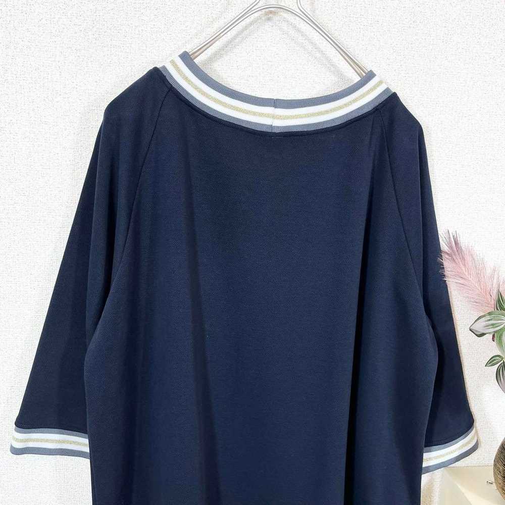 Zelal★ One Piece Large Size 3L Navy Casual Autumn… - image 7