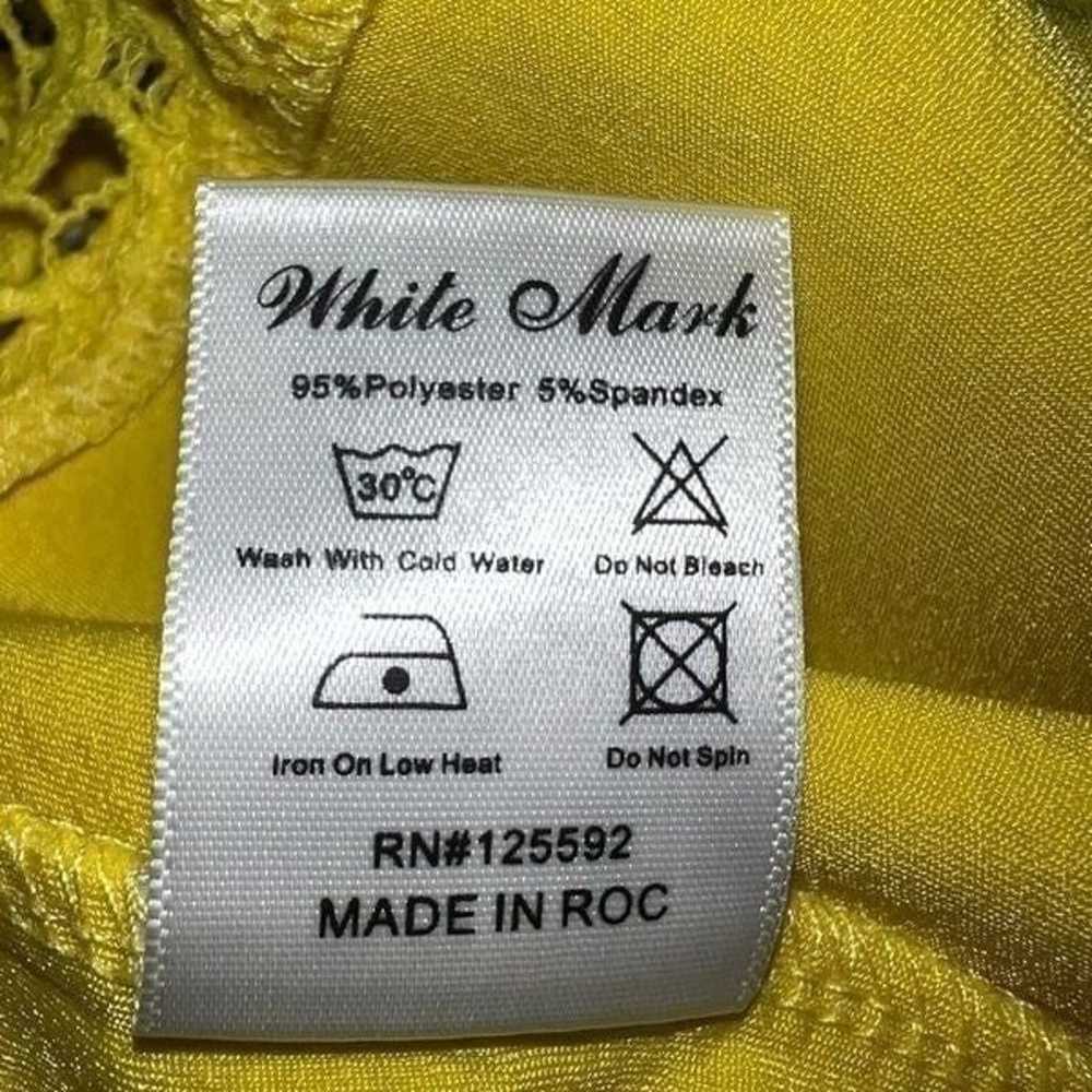 White Mark Charlottes dress! Nwot! Beautiful yell… - image 12