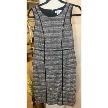 Liz Claiborne Black & White Tweed Sleeveless Dress