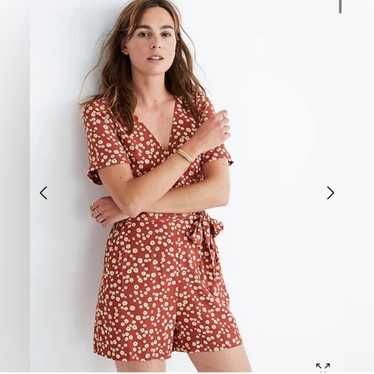 Madewell front wrap romper