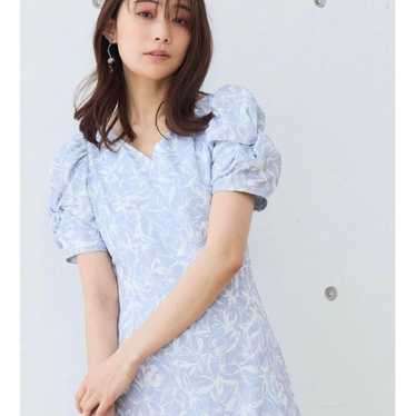 Mercury Duo Flower Puff Sleeve One Piece