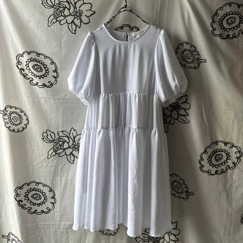 COS Tiered Short-Sleeved Dress - image 2