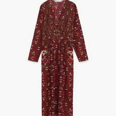 Floral embroidered dress ZARA