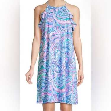 Lilly Pulitzer Billie abstract halter dress size s