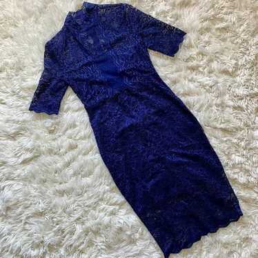 Express Lace Navy Short/Mini Dress size 6 - image 1