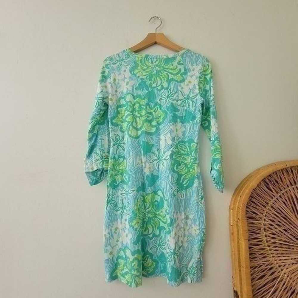 Lilly Pulitzer Palmetto Henley Dress Green/Blue/W… - image 6