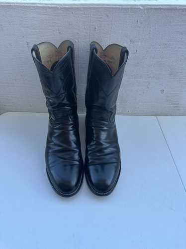 Vintage black cowboy boots