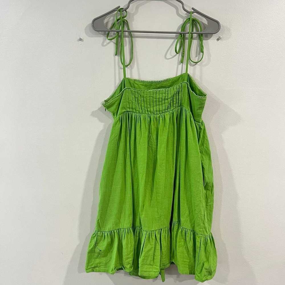 NWOT Lulus Dreamgirl Lime Green Pleated Tie Shoul… - image 8