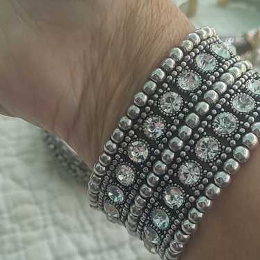 Vintage Rhinestone Bracelet Y2K 90's Coquettegirl… - image 1