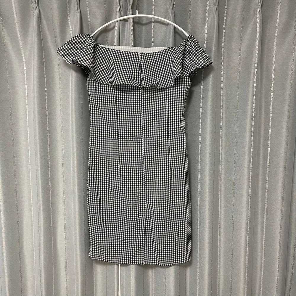 import item / Gingham check off-shoulder one-piece - image 6