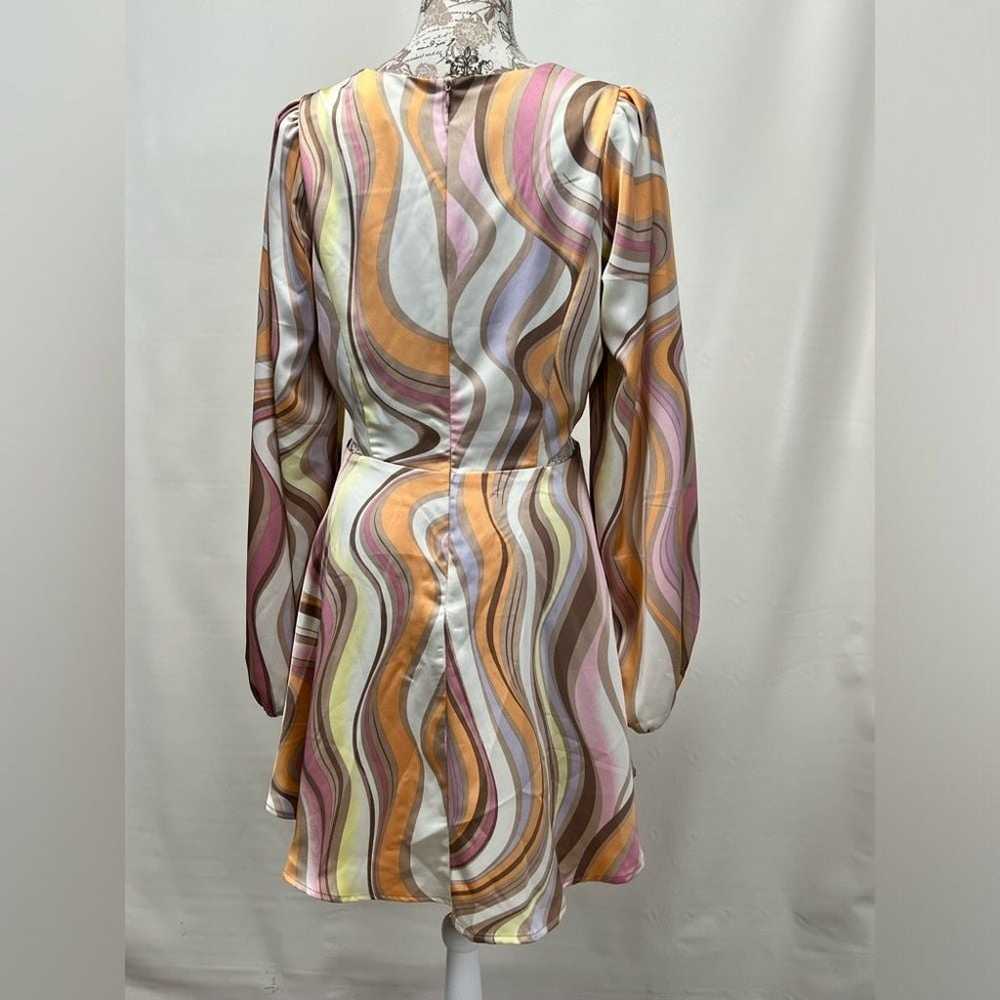 AFRM x NORDSTROM Swirl pattern cutout mini dress … - image 7