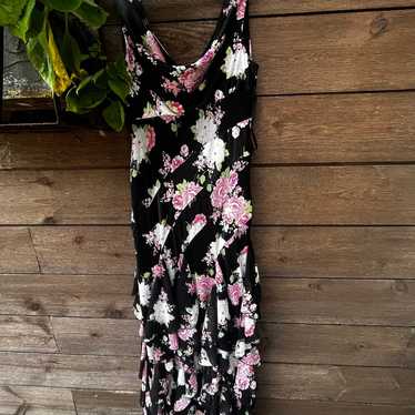 Beautiful black floral maxi dress