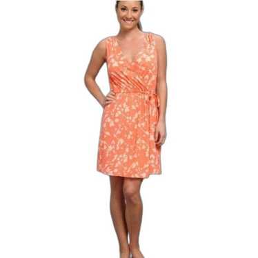 The North Face Peach & Cream Sleeveless Wrap Dress