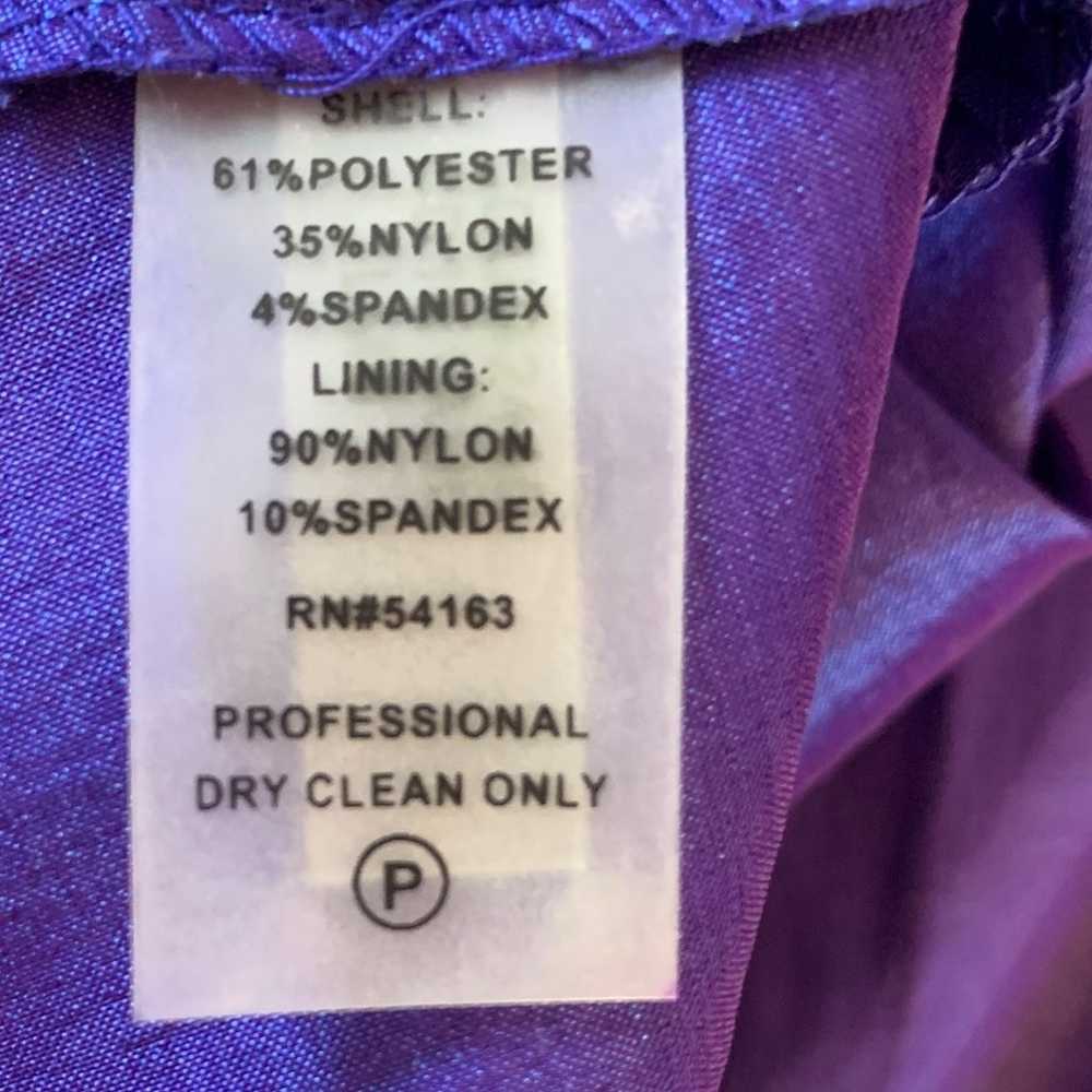 Calvin Klein Dress Size 12 Blue Purple Iridescent… - image 10