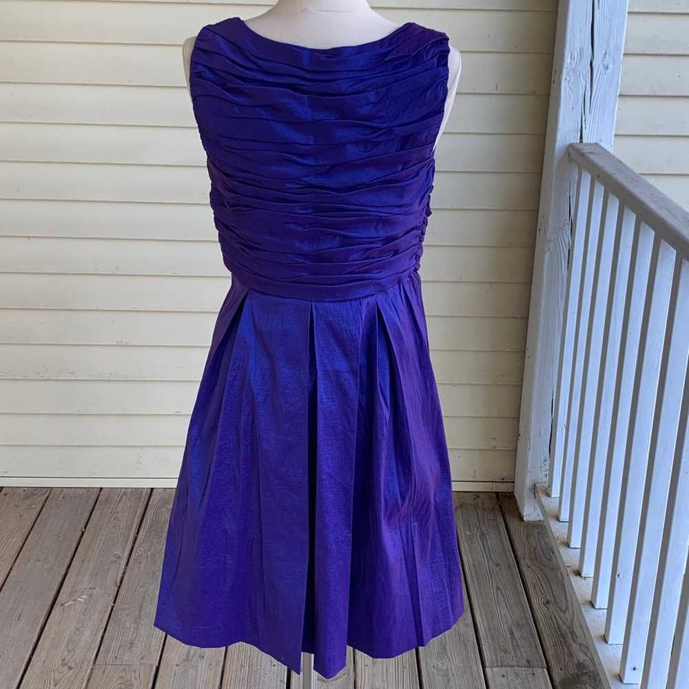 Calvin Klein Dress Size 12 Blue Purple Iridescent… - image 2