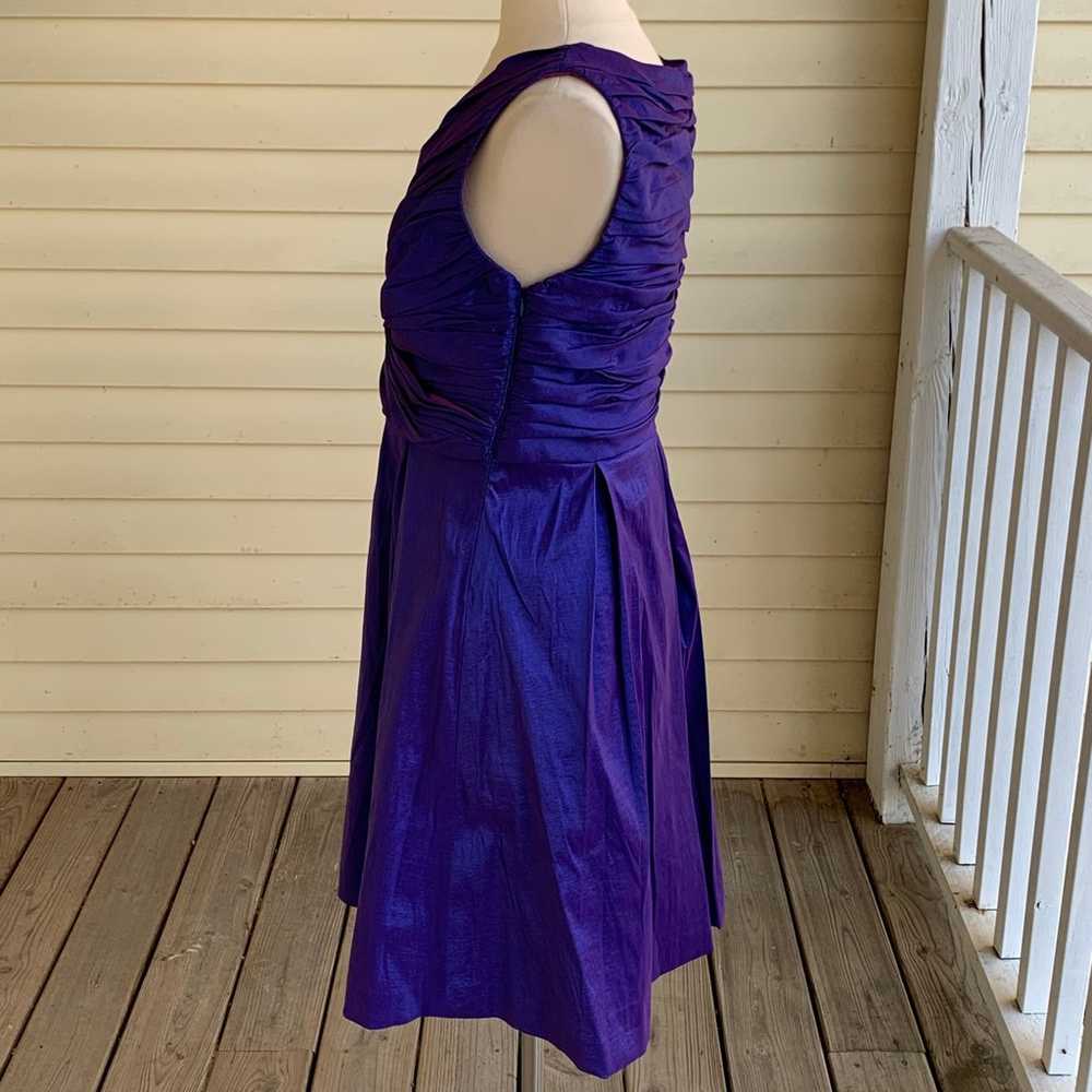 Calvin Klein Dress Size 12 Blue Purple Iridescent… - image 5