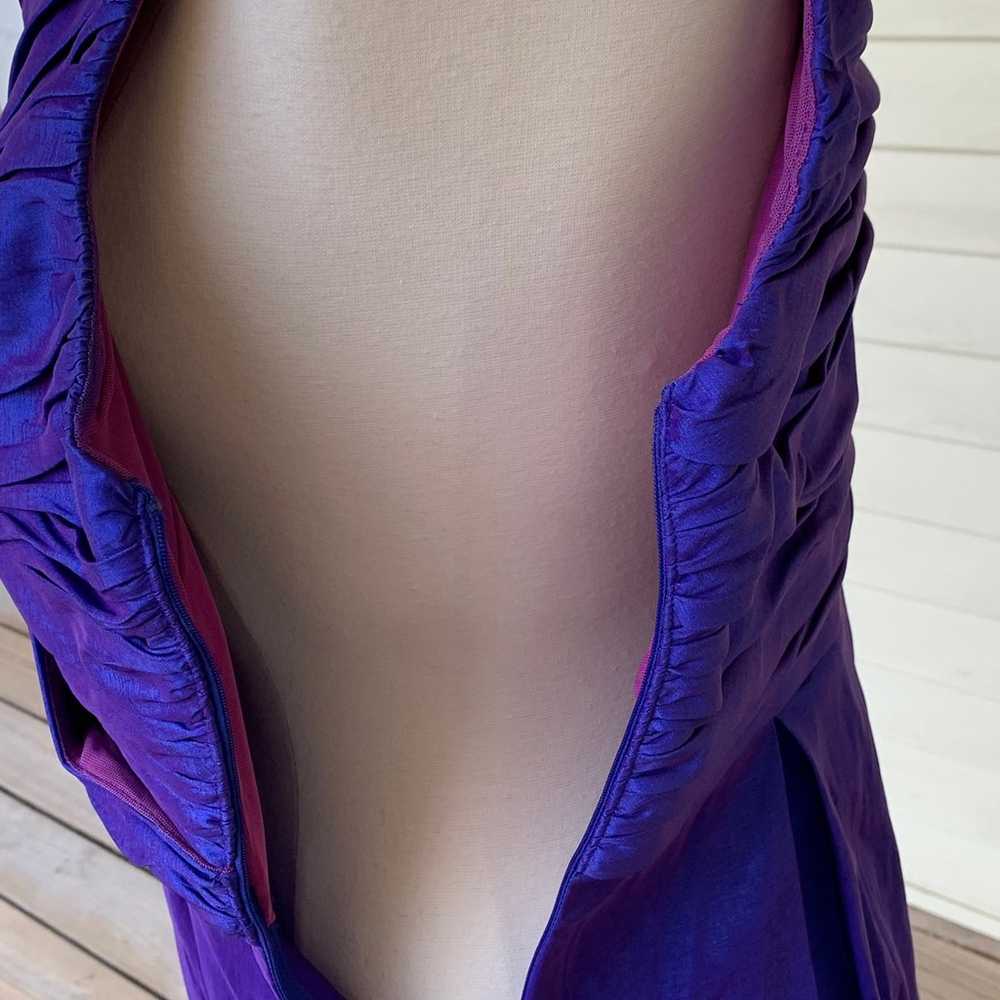 Calvin Klein Dress Size 12 Blue Purple Iridescent… - image 8