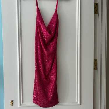 NWOT kayamiya pink sequin dress