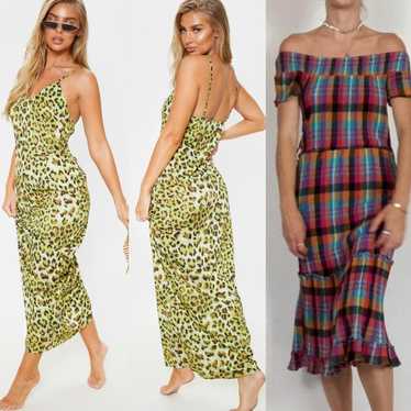 Prettylittlethings Leopard Chiffon Maxi Beach Dres