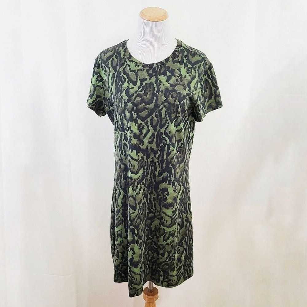 Pam & Gela Ocelot t-shirt dress Seaweed Green ani… - image 2