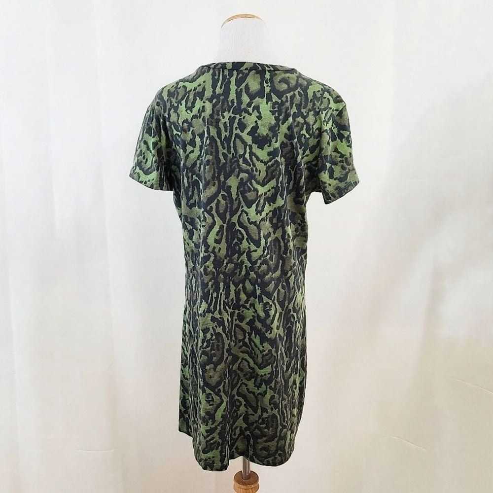 Pam & Gela Ocelot t-shirt dress Seaweed Green ani… - image 3