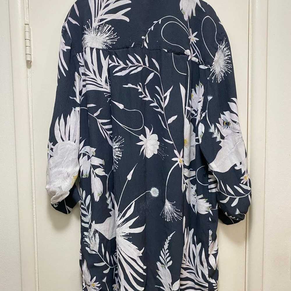 H&M x ANNA GLOVER Collab Grey Floral Dress - image 2